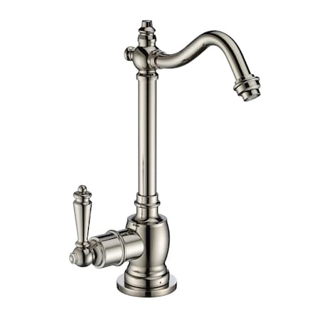 Whitehaus Point Of Use Instant Hot Water Drinking Faucet W/ Traditional Swivel S WHFH-H1006-PN